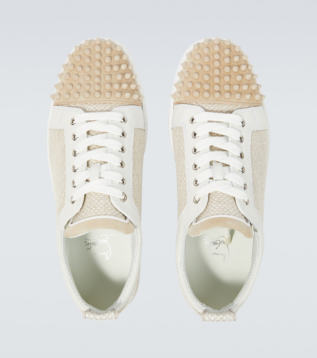 Christian Louboutin Louis Junior Spikes canvas sneakers