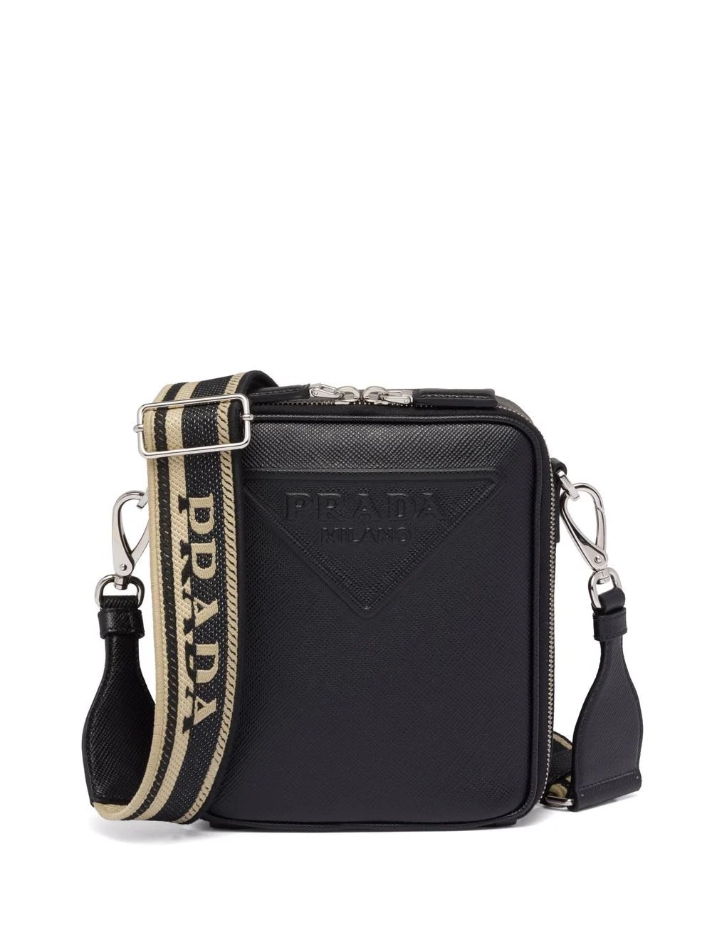 Prada logo-embossed Saffiano leather bag