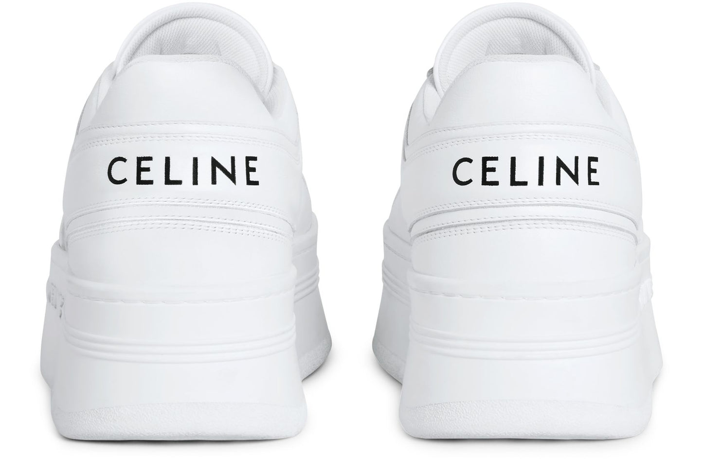 CELINE Block sneakers with wedge outsole in calfskin