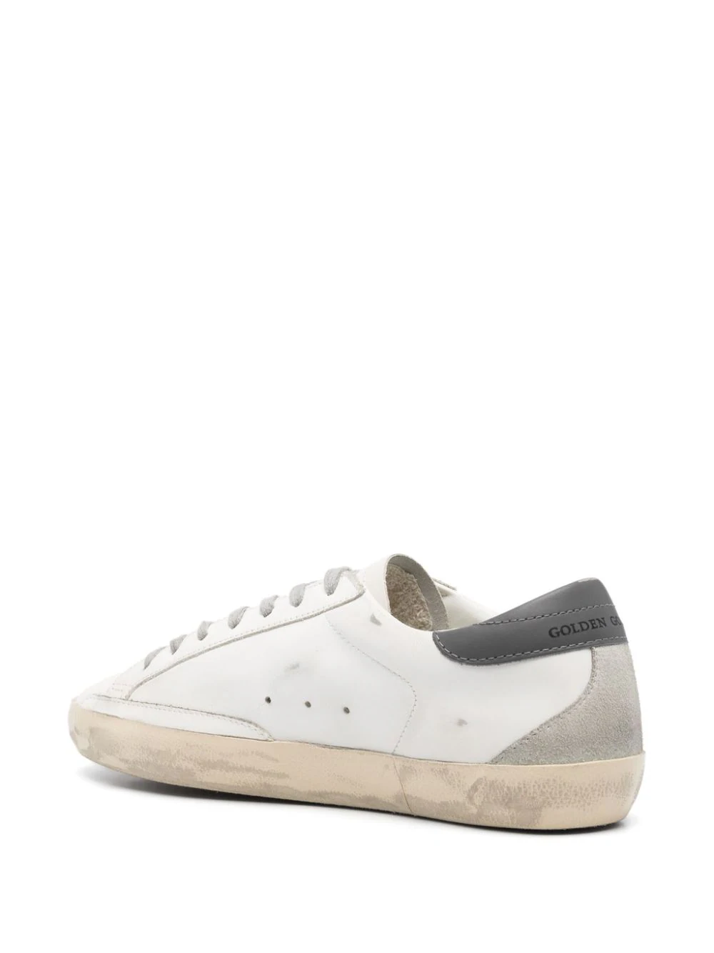 Golden Goose Super-Star distressed sneakers white/grey/anthracite grey