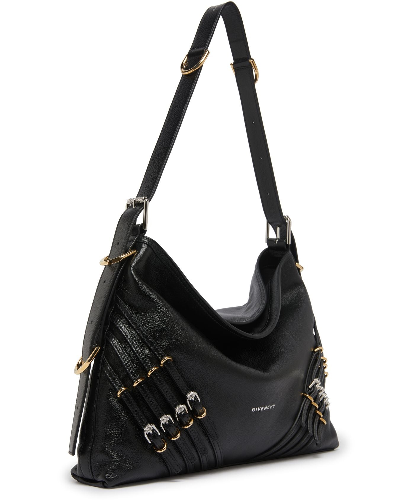 GIVENCHY Medium Voyou bag in leather with multi-buckles