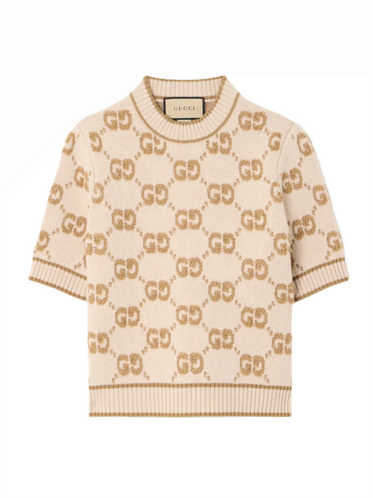 GUCCI Jacquard-knit wool-bouclé sweater