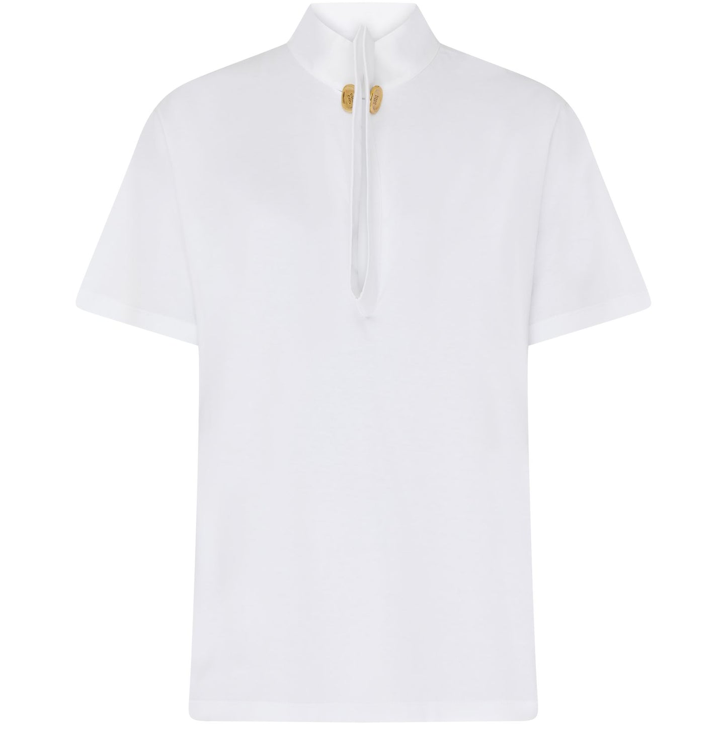 GIVENCHY T-shirt in cotton with buttoned collar