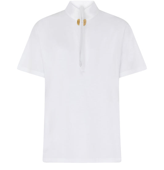 GIVENCHY T-shirt in cotton with buttoned collar