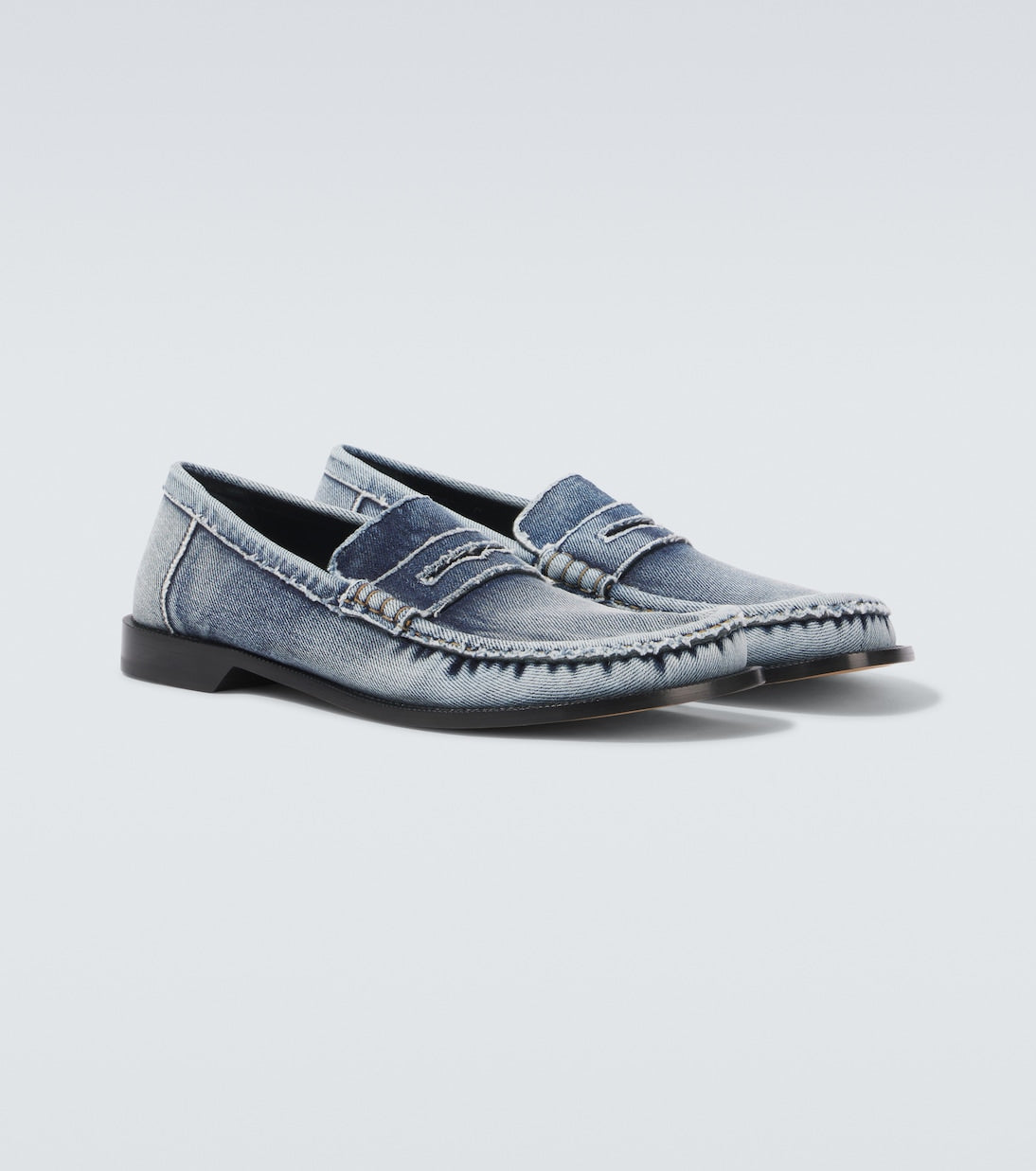 Loewe Campo denim penny loafers