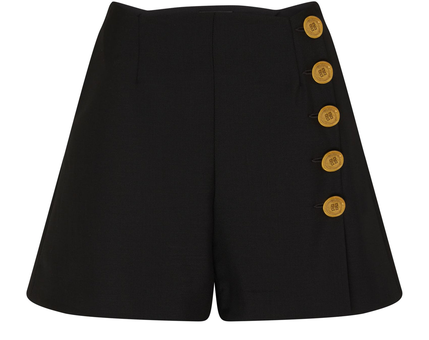 GIVENCHY Shorts in wool and mohair with buttons