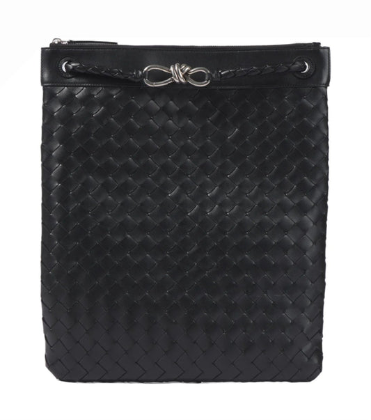 Bottega Veneta Flat Andiamo Intrecciato leather messenger bag