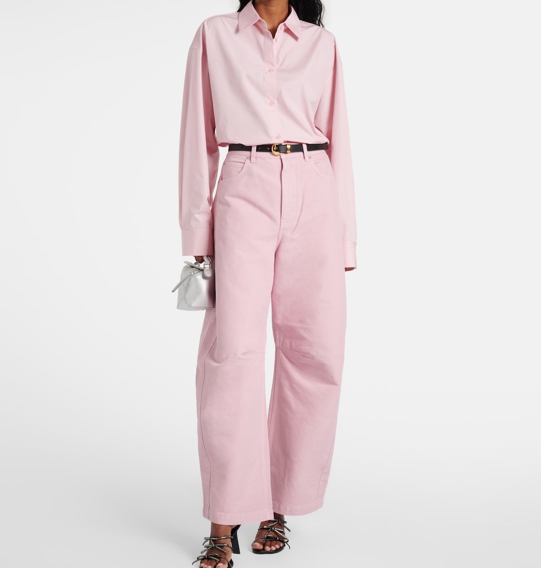 LOEWE Cotton barrel-leg pants