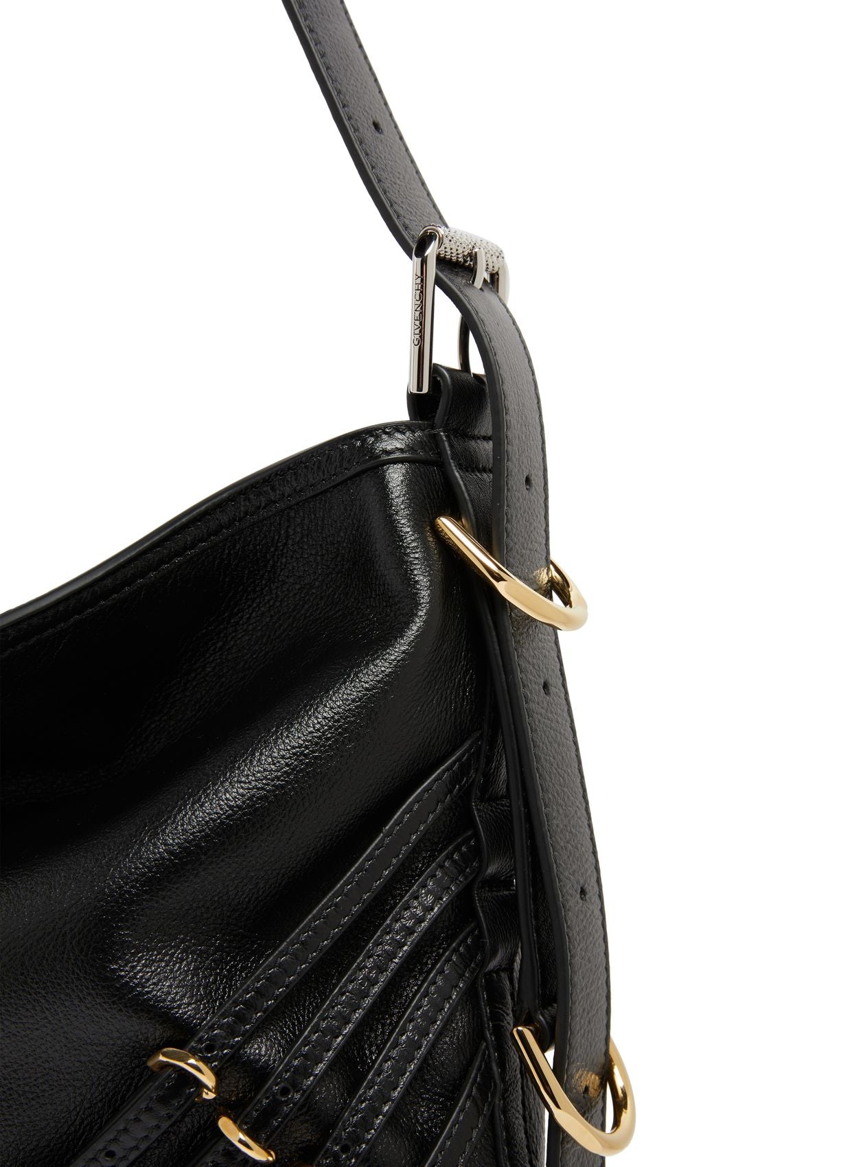 GIVENCHY Medium Voyou bag in leather with multi-buckles