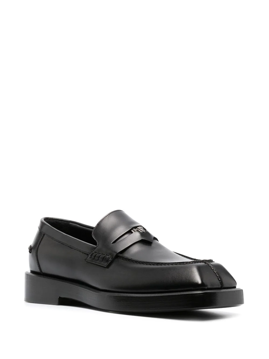 Versace logo-plaque detail loafers