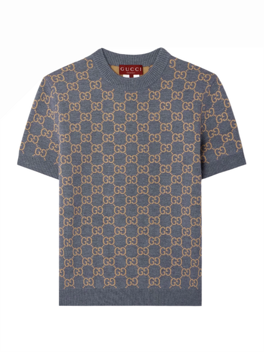 GUCCI Jacquard-knit wool-blend sweater