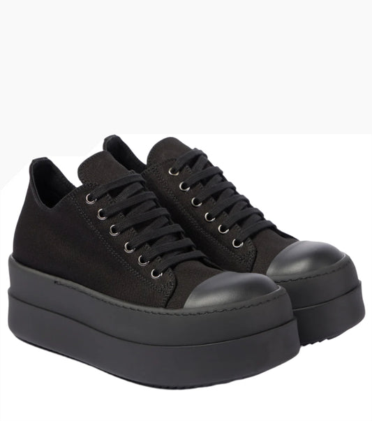 RICK OWENS DRKSHDW Double Bumper denim platform sneakers