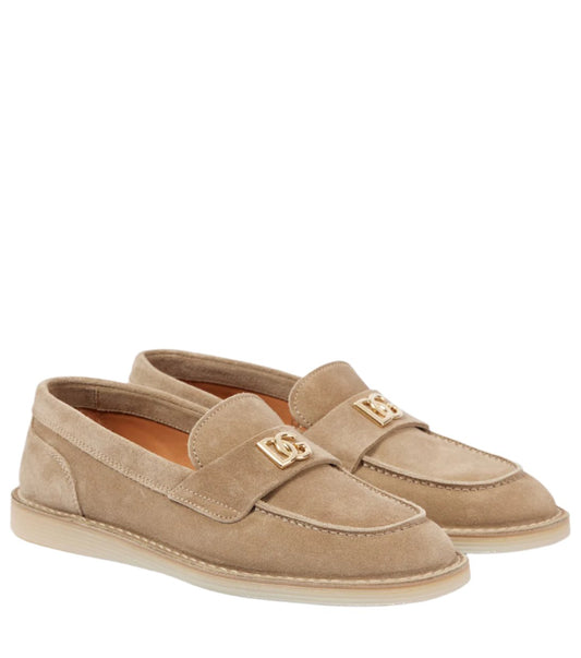 DOLCE&GABBANA DG suede loafers