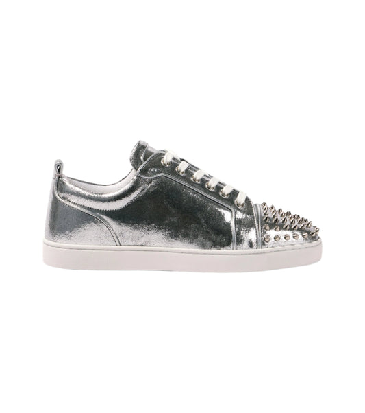 Christian Louboutin Louis Junior metallic leather sneakers