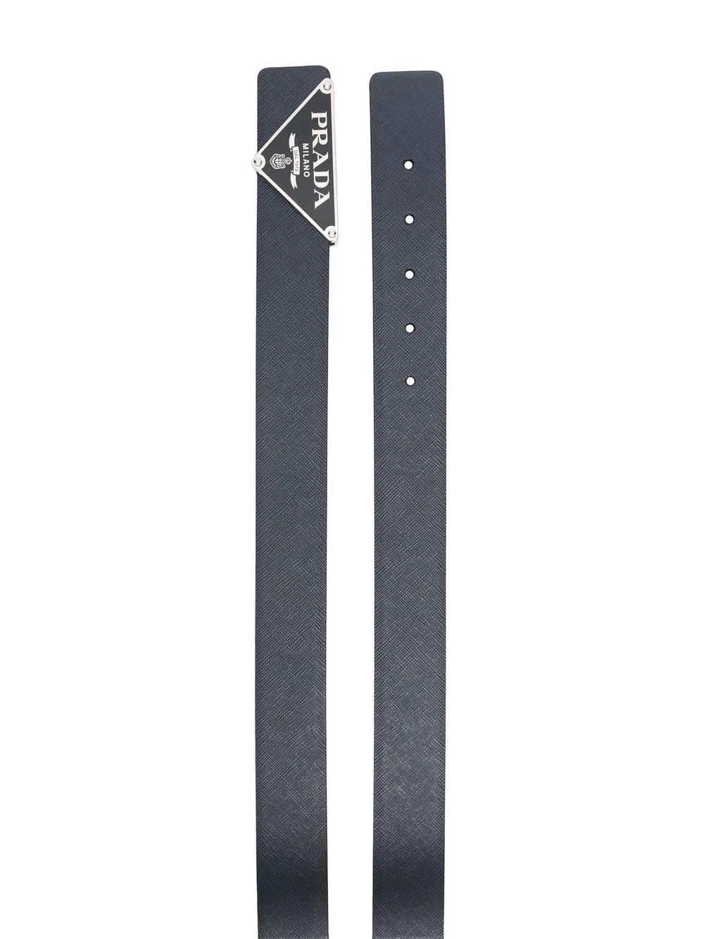 Prada saffiano logo-buckle belt