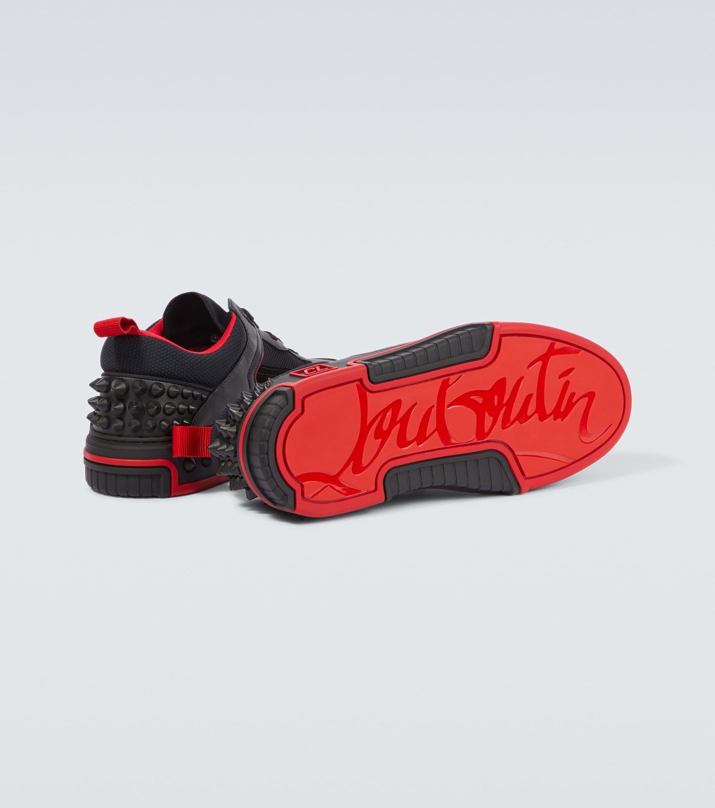 Christian Louboutin Astroloubi leather and suede sneakers