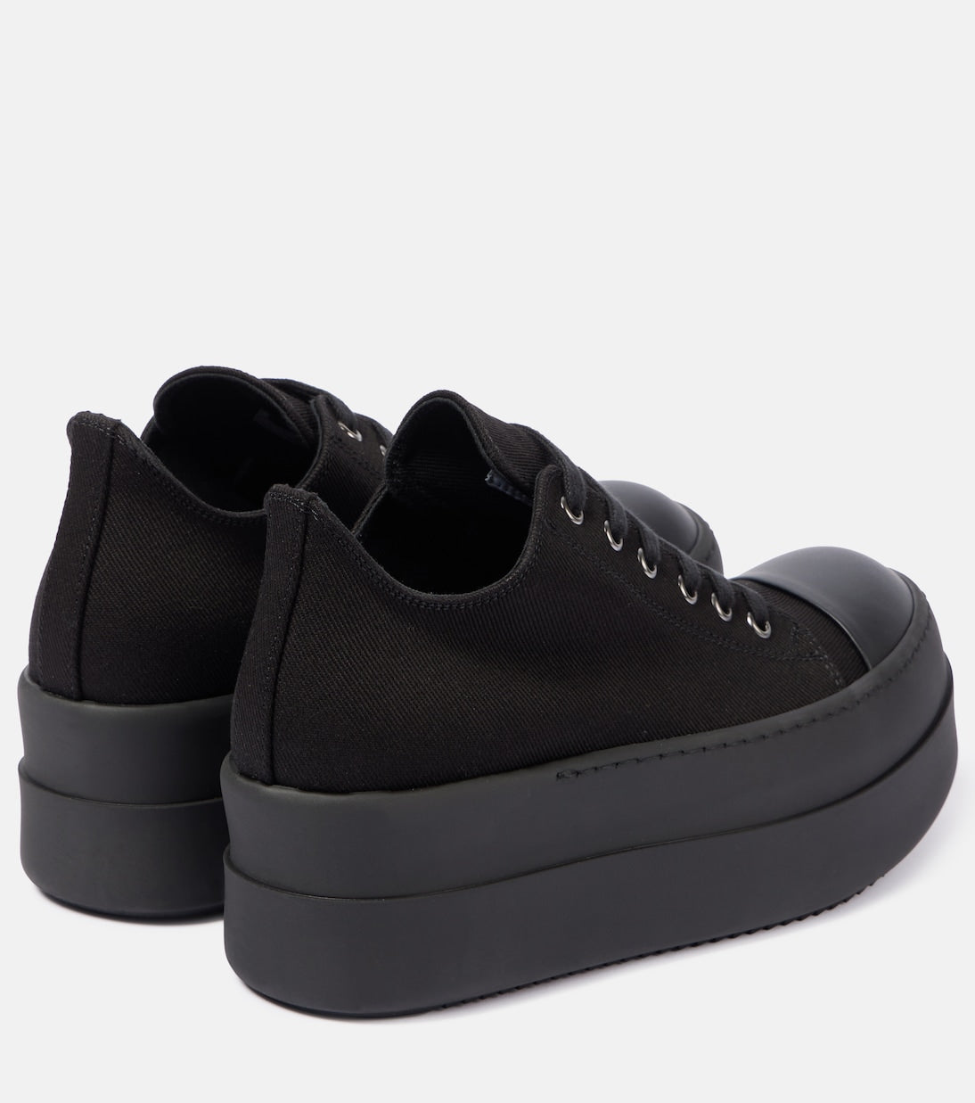 RICK OWENS DRKSHDW Double Bumper denim platform sneakers