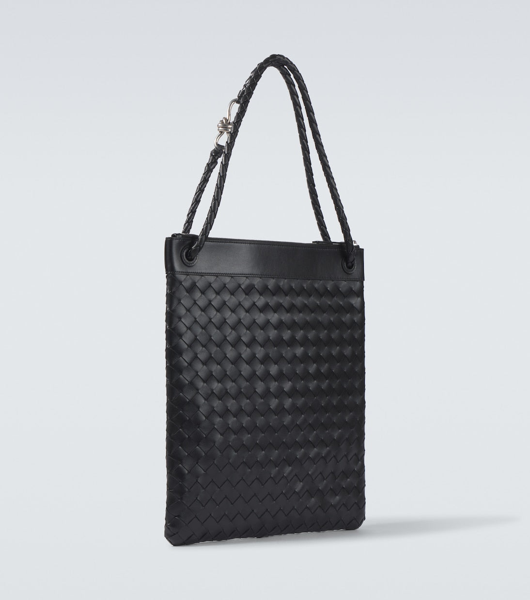 Bottega Veneta Flat Andiamo Intrecciato leather messenger bag