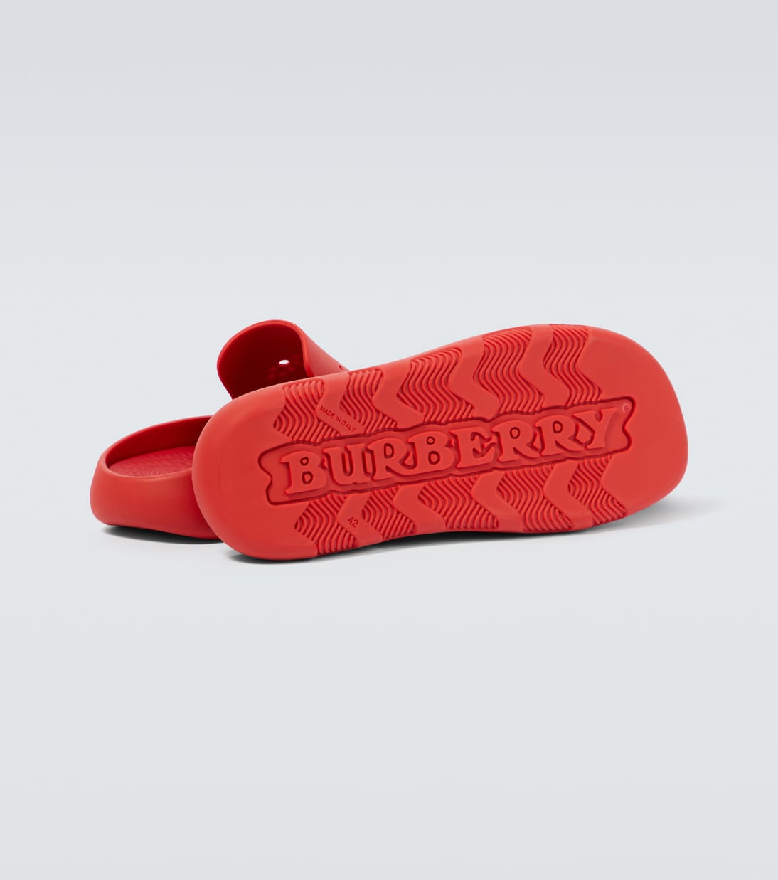 Burberry EKD Logo rubber clogs