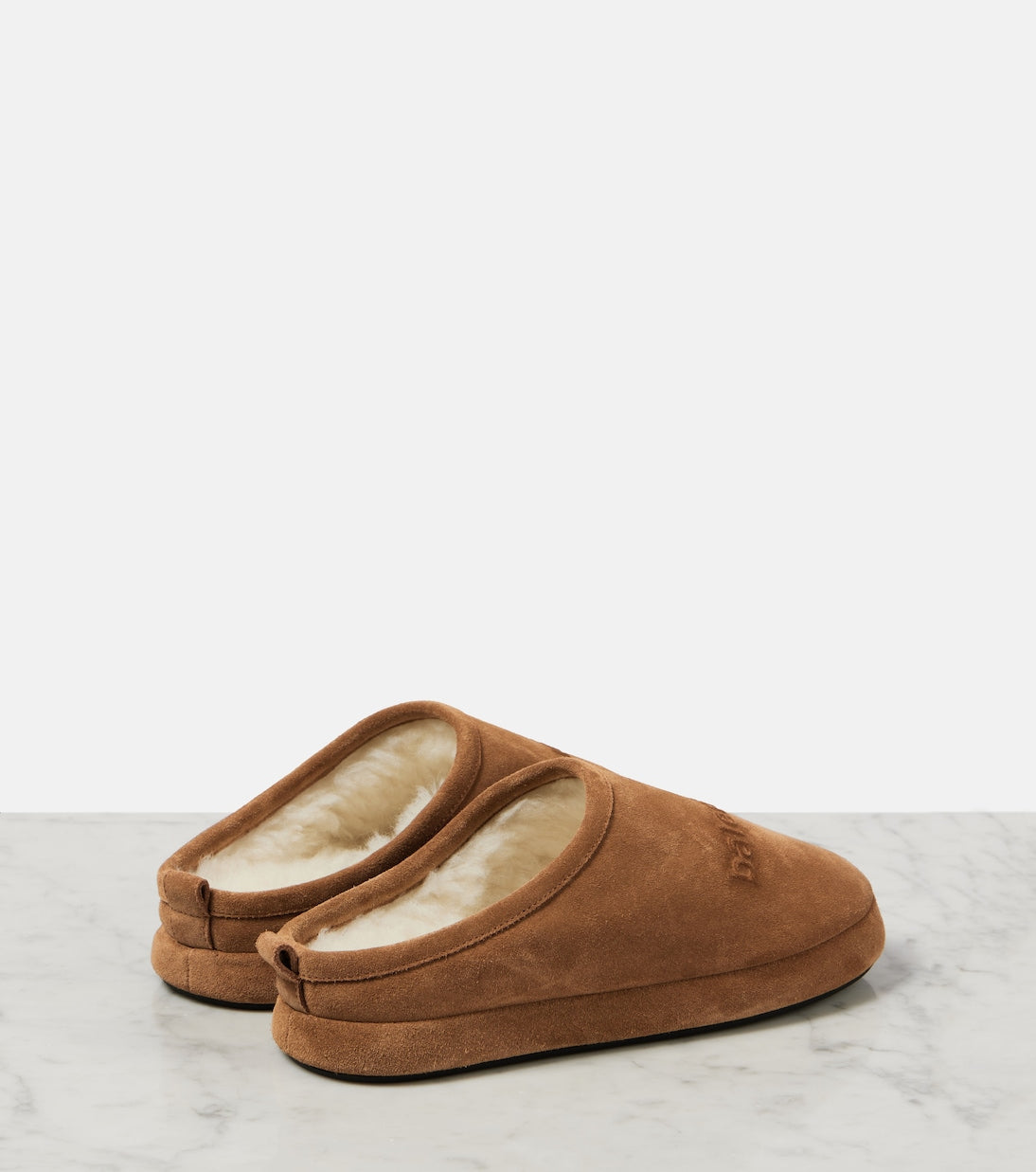 BALENCIAGA Alaska suede slippers