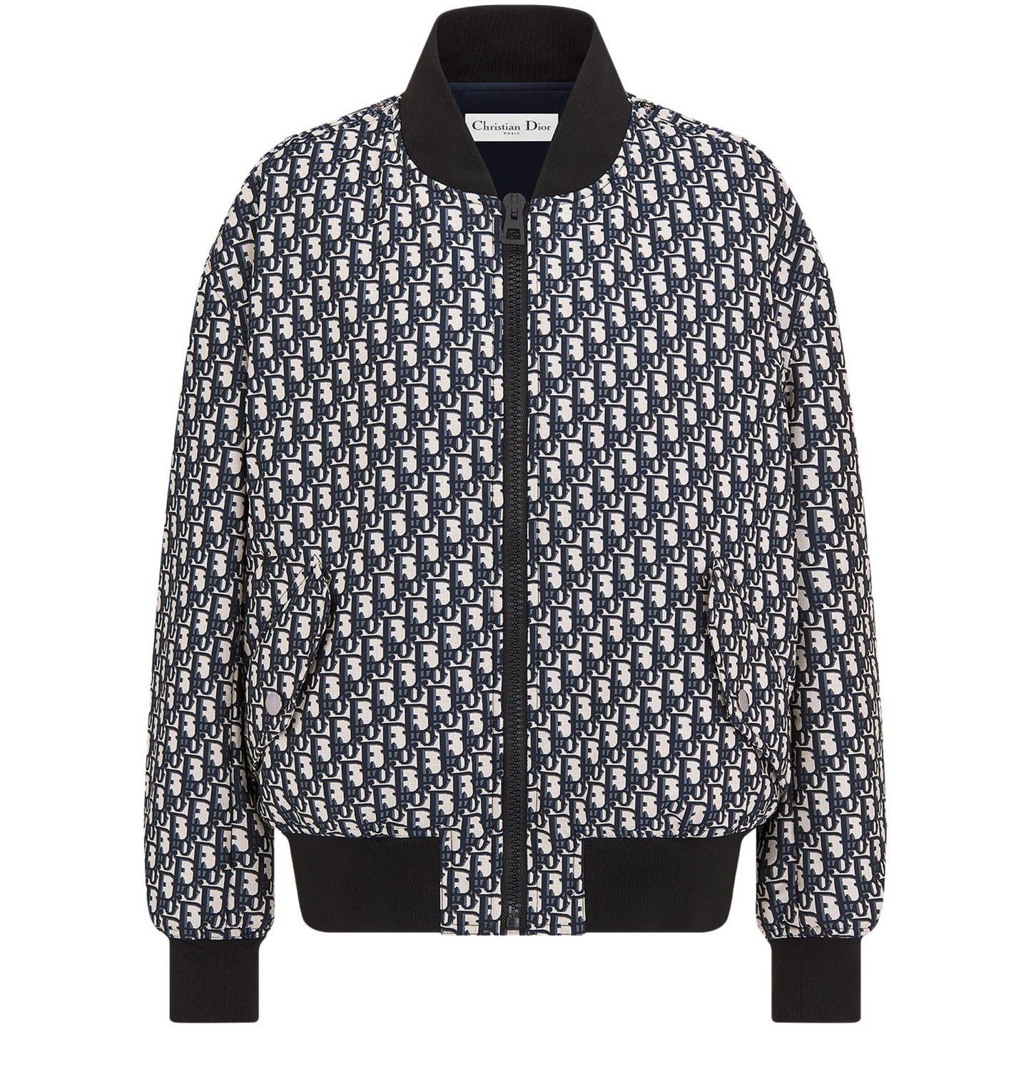 DIOR Bomber Jacket with Criss Cross Collar