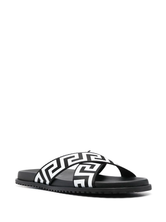 Sandalias Versace Greca de piel