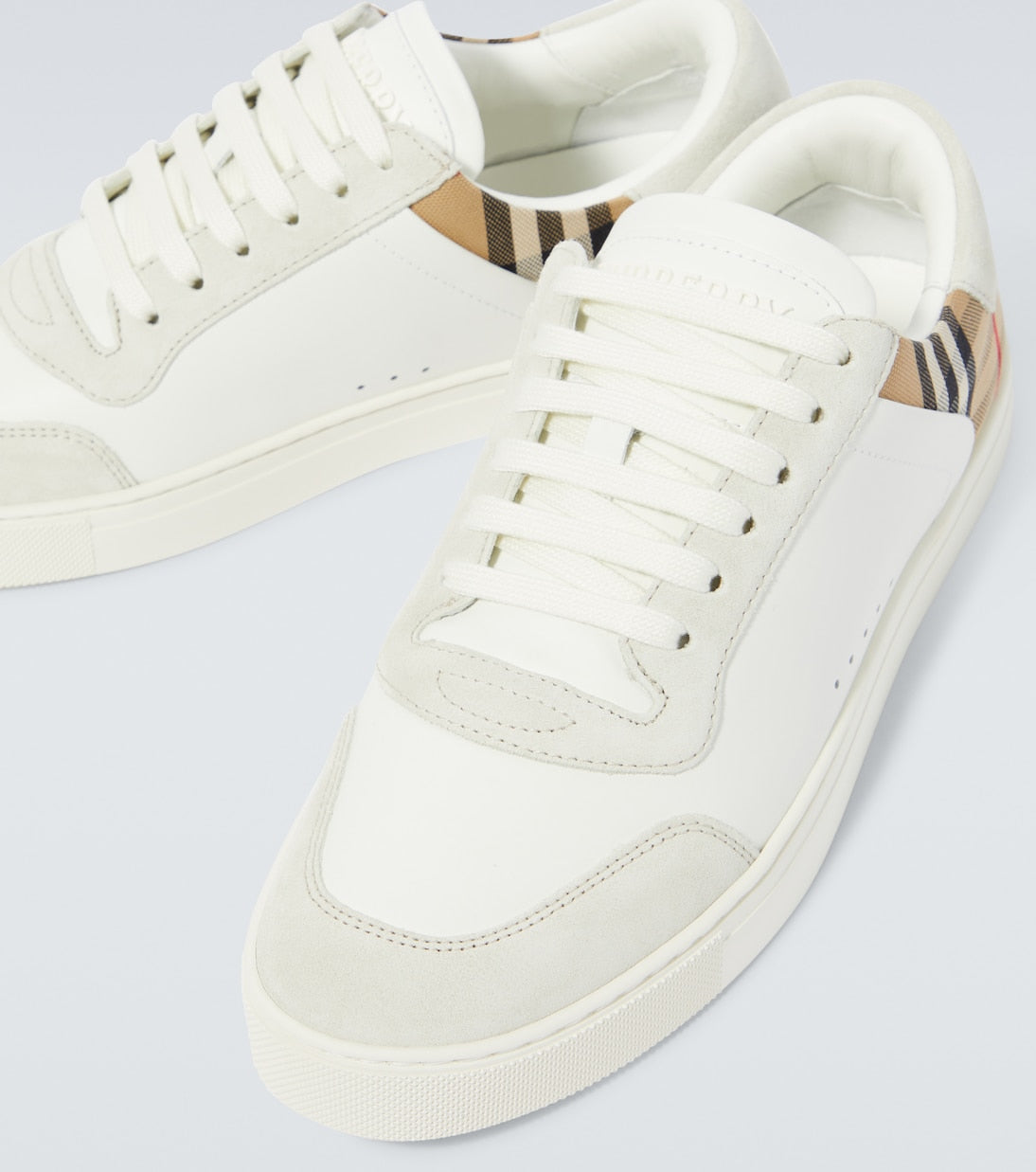 Burberry Check leather sneakers