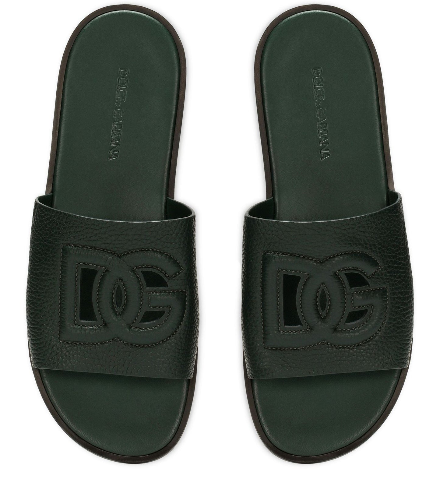 DOLCE & GABBANA Deerskin sliders sandals