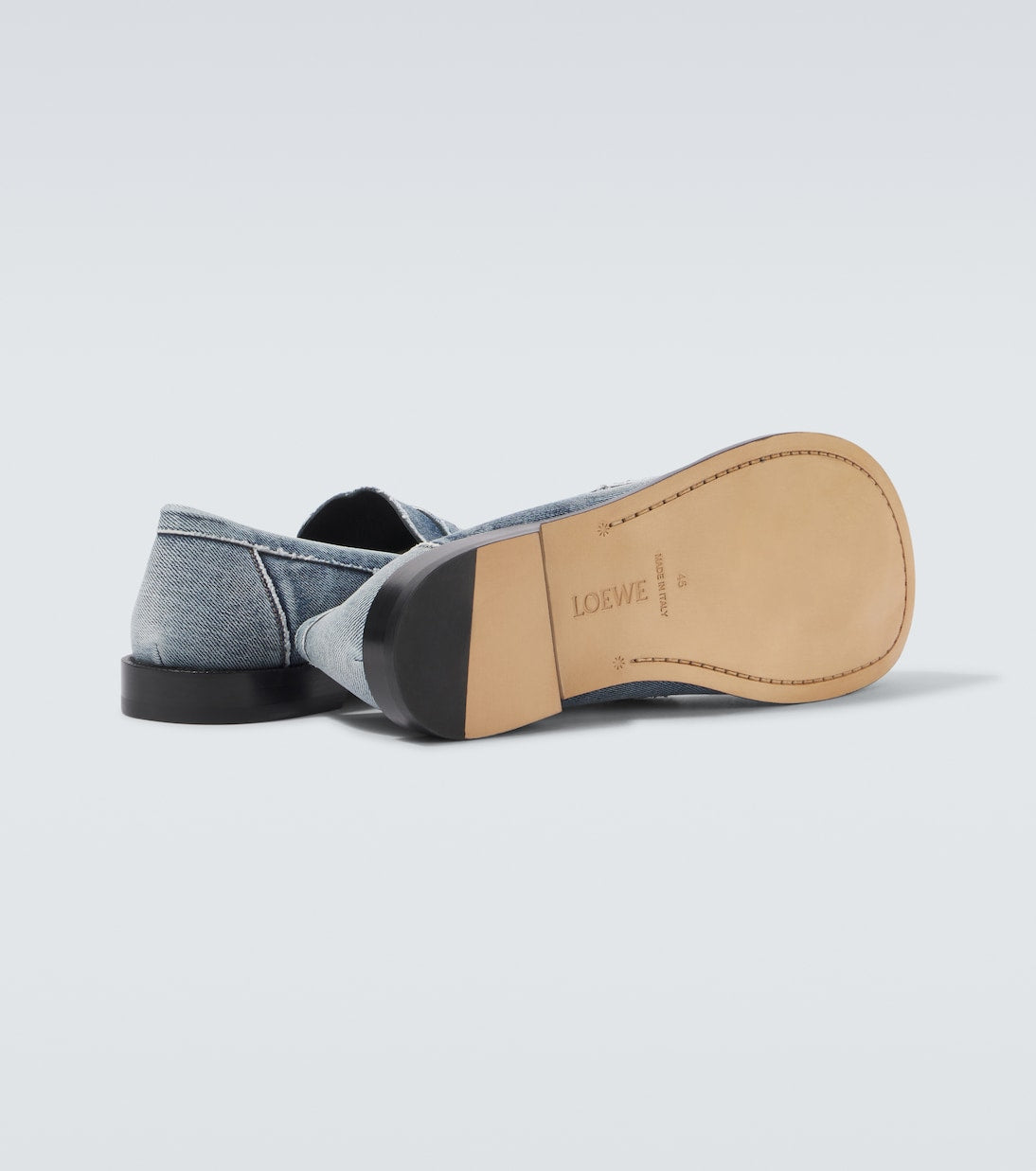 Loewe Campo denim penny loafers