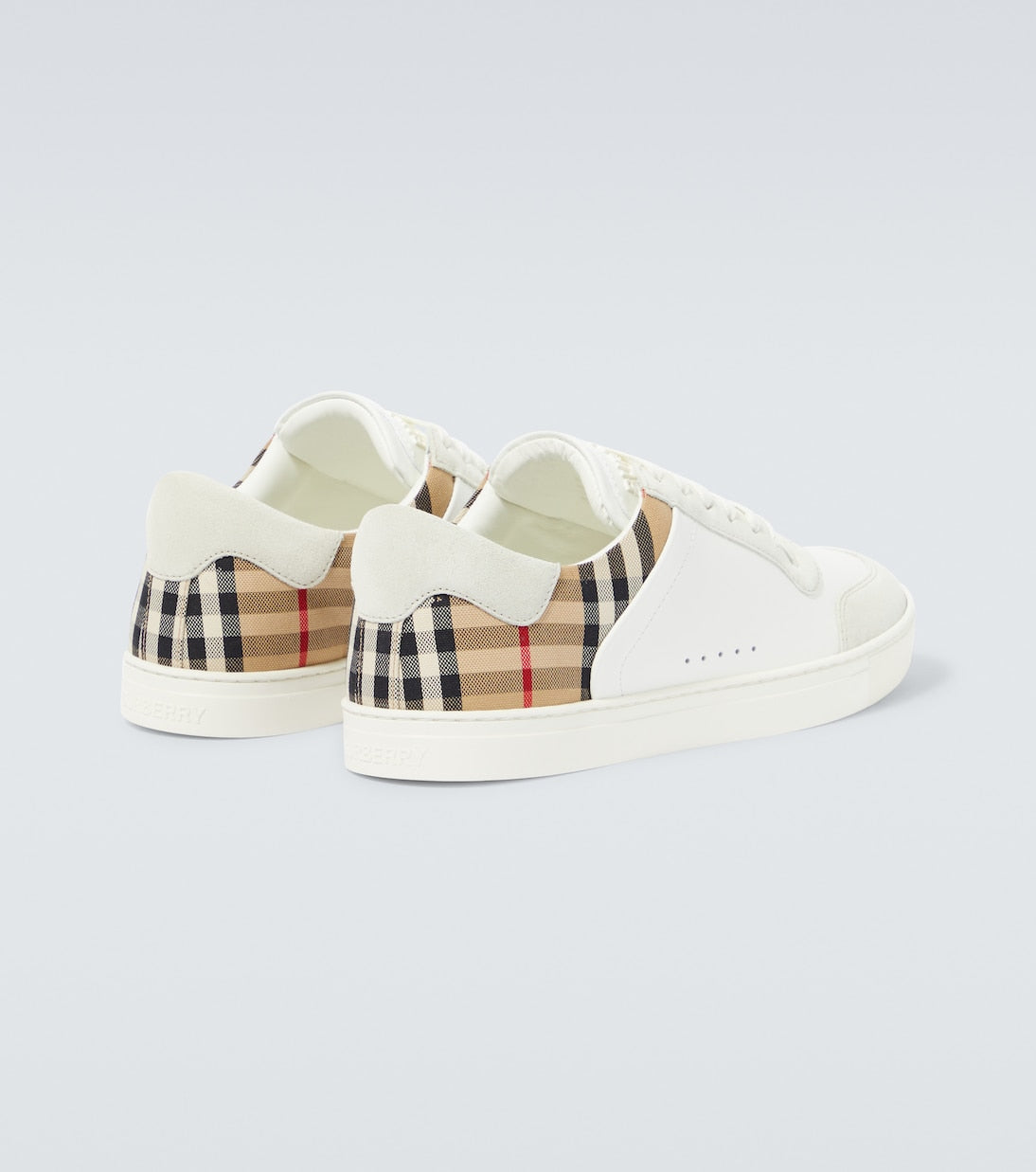 Burberry Check leather sneakers