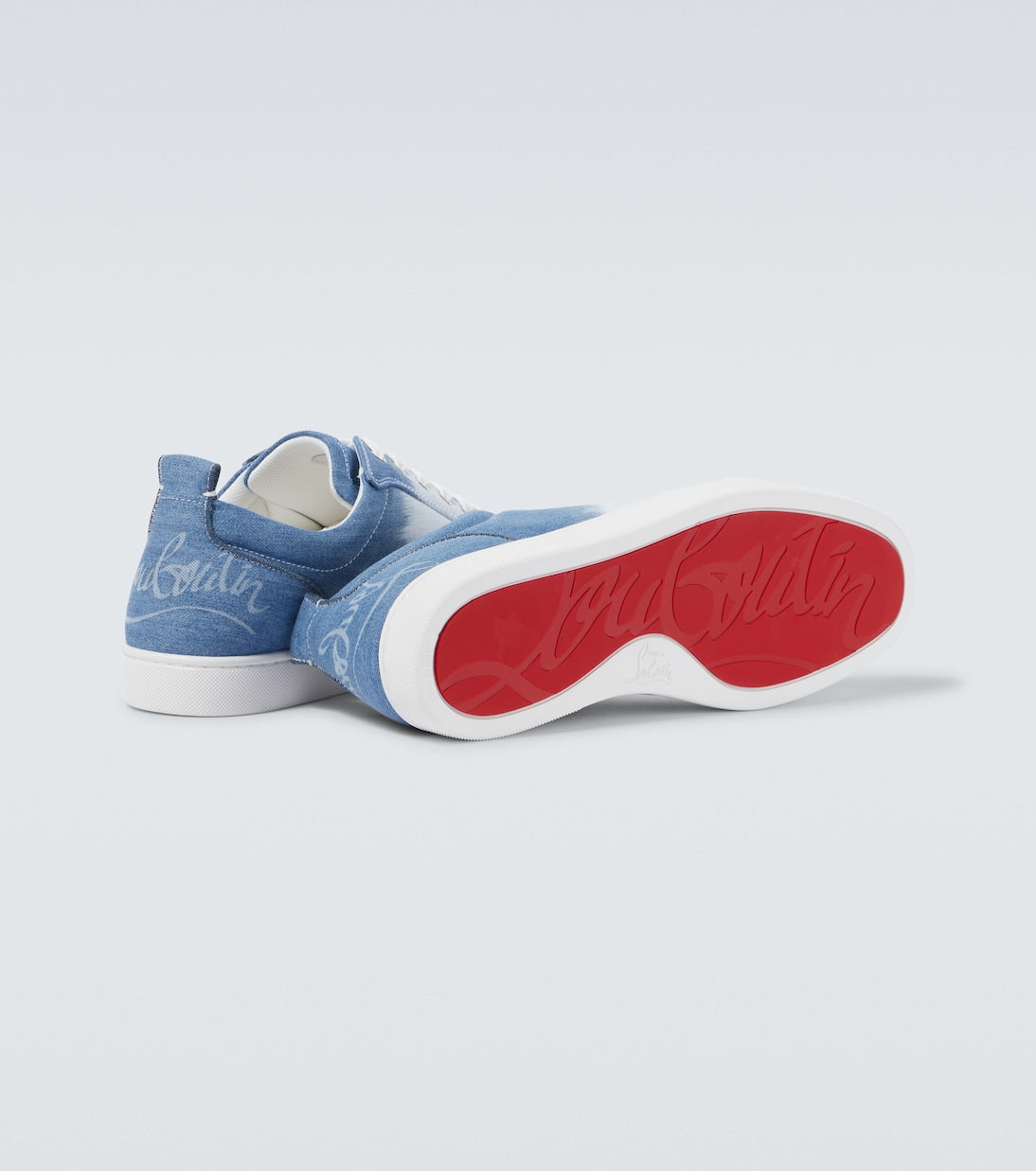 Christian Louboutin Fun Louis Junior denim sneakers