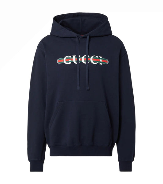 Gucci Logo cotton jersey hoodie