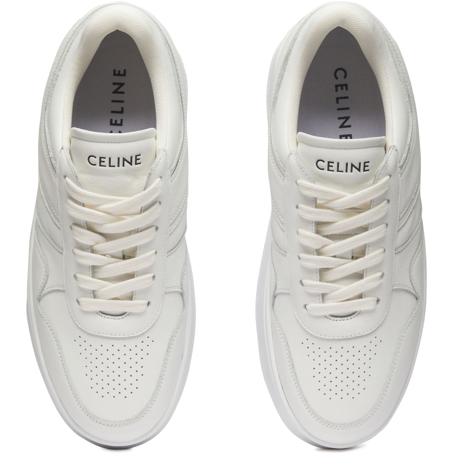 CELINE Block sneakers with wedge outsole in calfskin