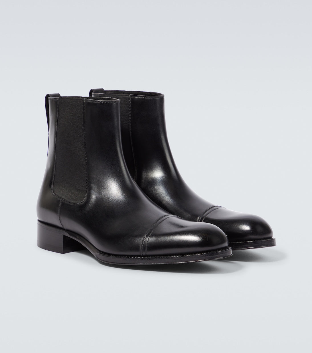 Tom Ford Edgar polished leather Chelsea boots