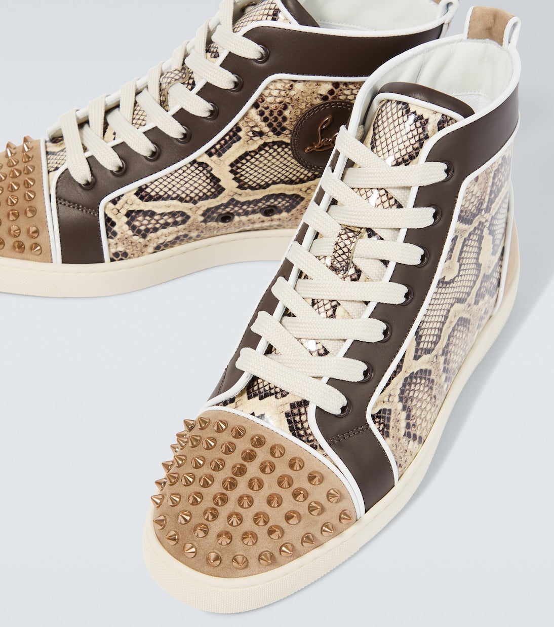 Christian Louboutin Lou Spikes leather sneakers