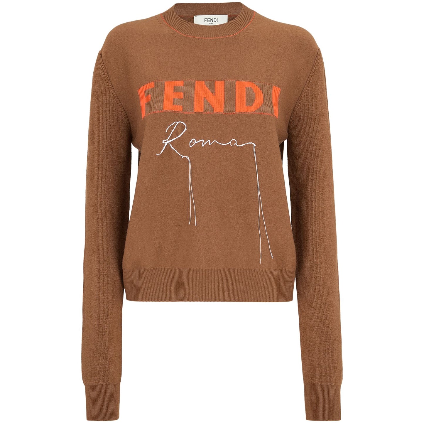 FENDI Soft crew-neck jumper