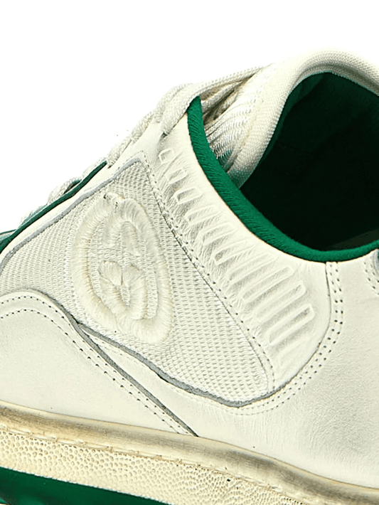 Gucci MAC80 white emerald green leather sneakers