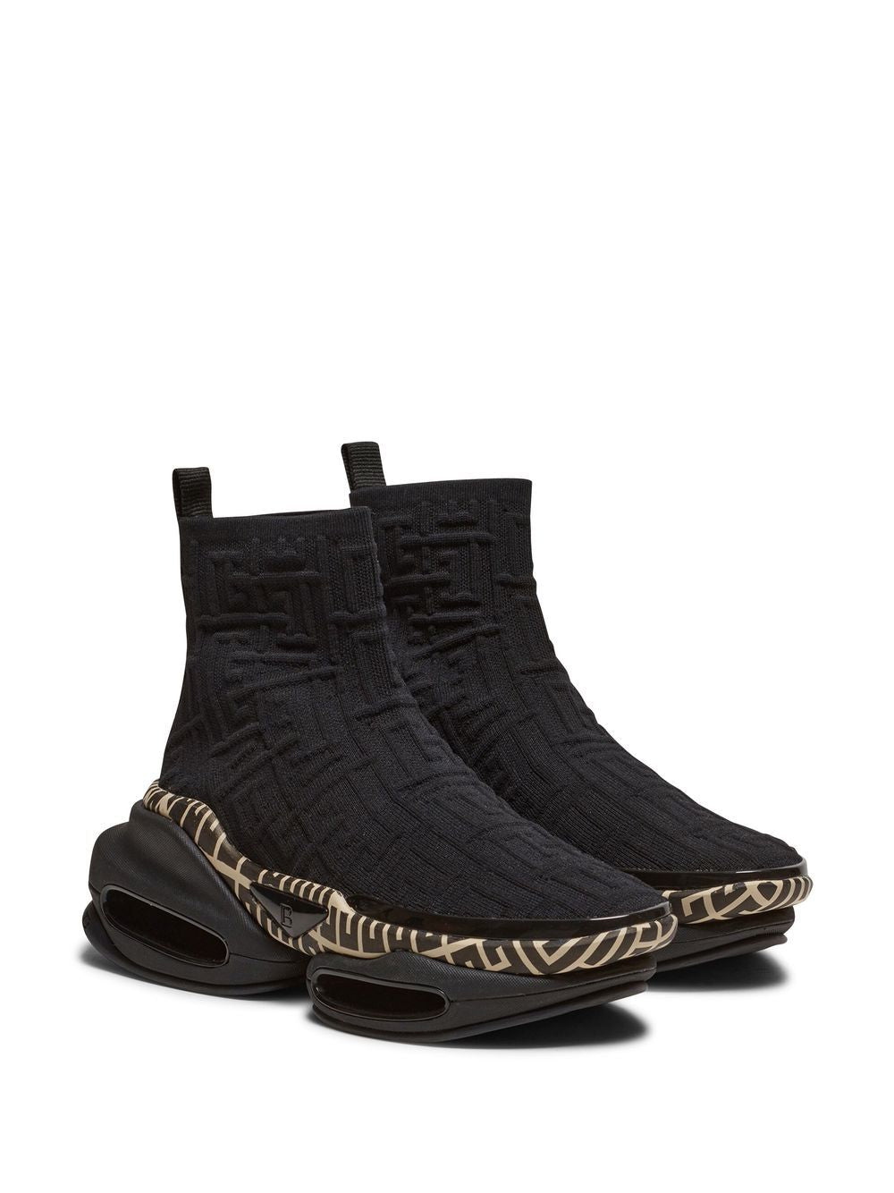 Balmain B-Bold knit high-top sneakers