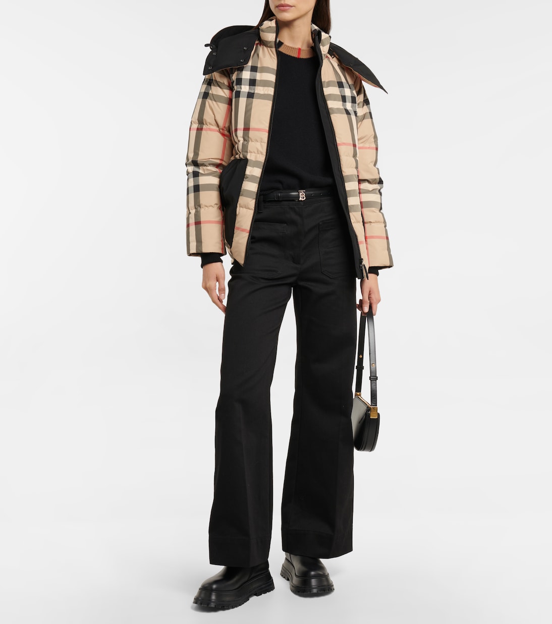 Burberry Check puffer jacket