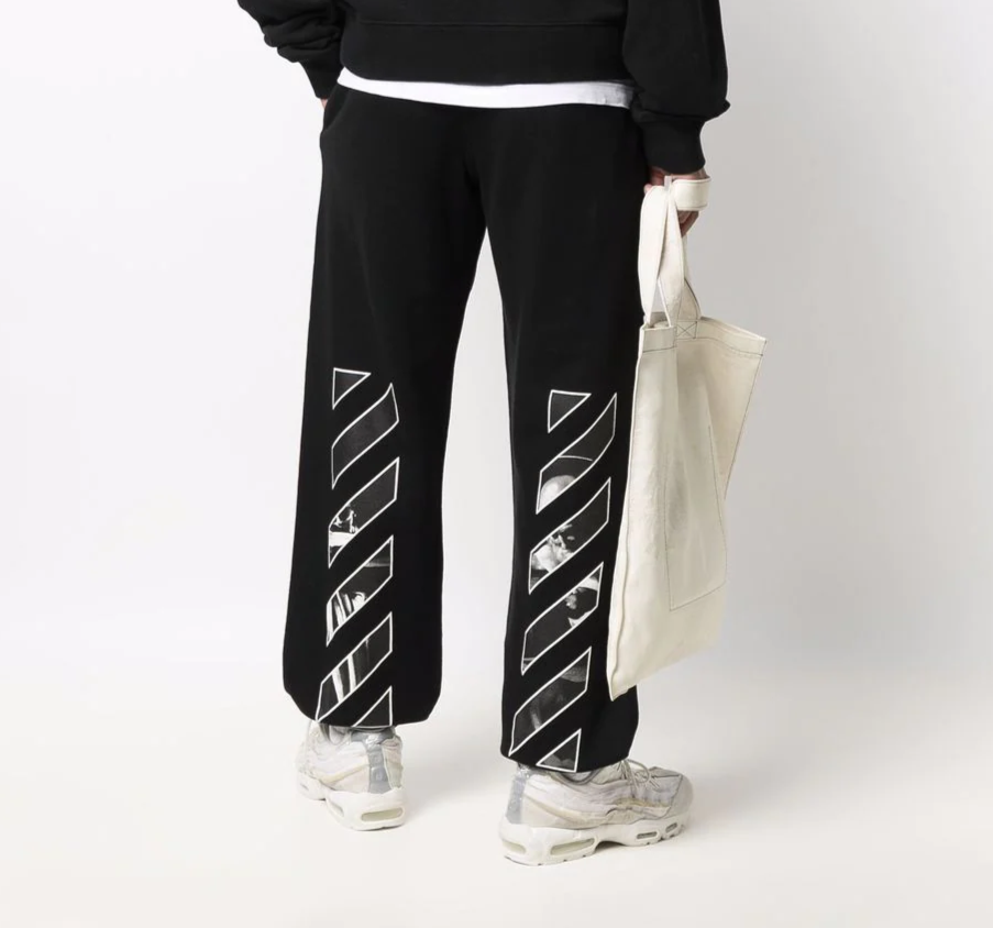 Off-White Diag-print Caravaggio track pants