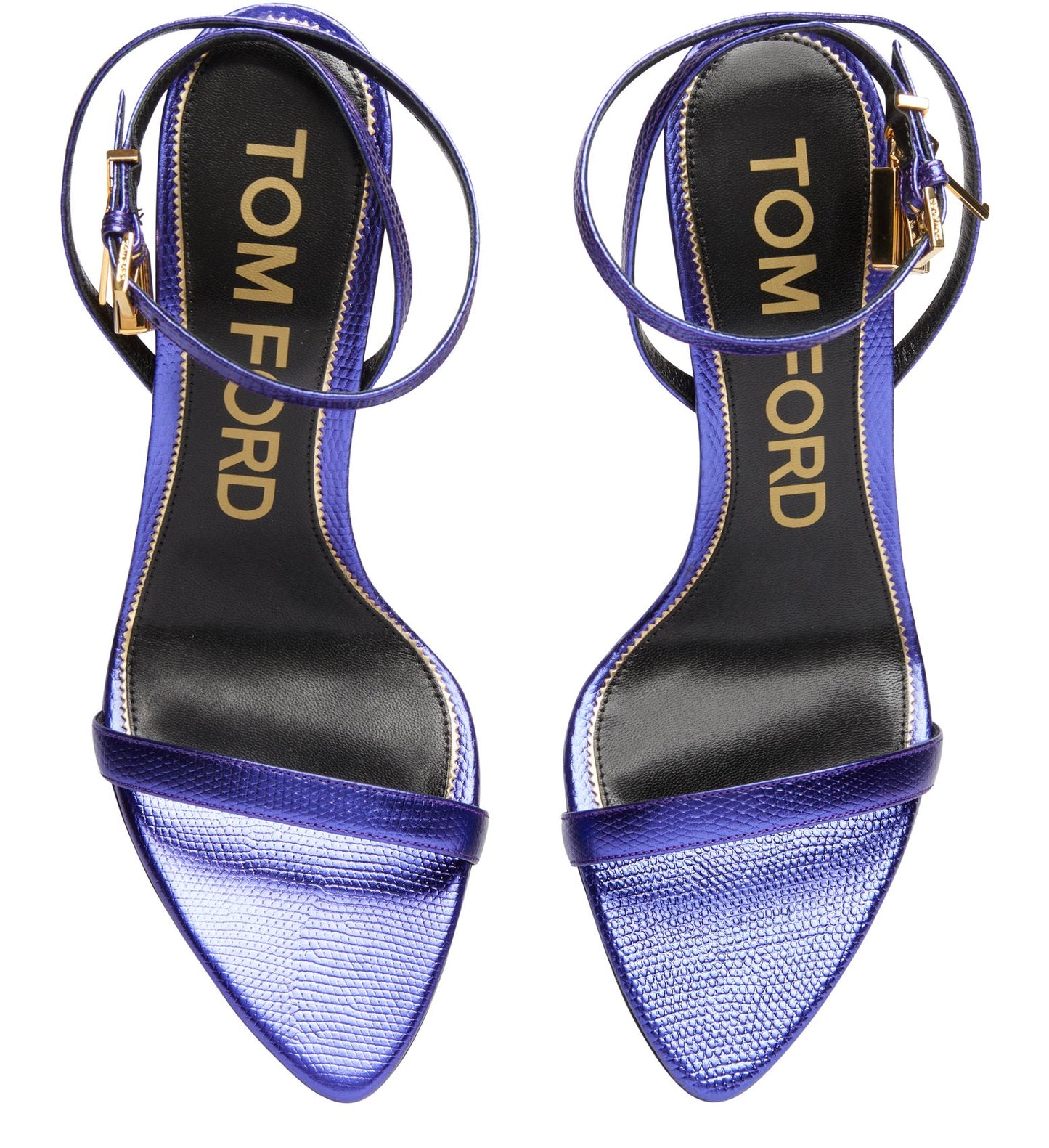 TOM FORD Padlock Pointy Naked Sandals