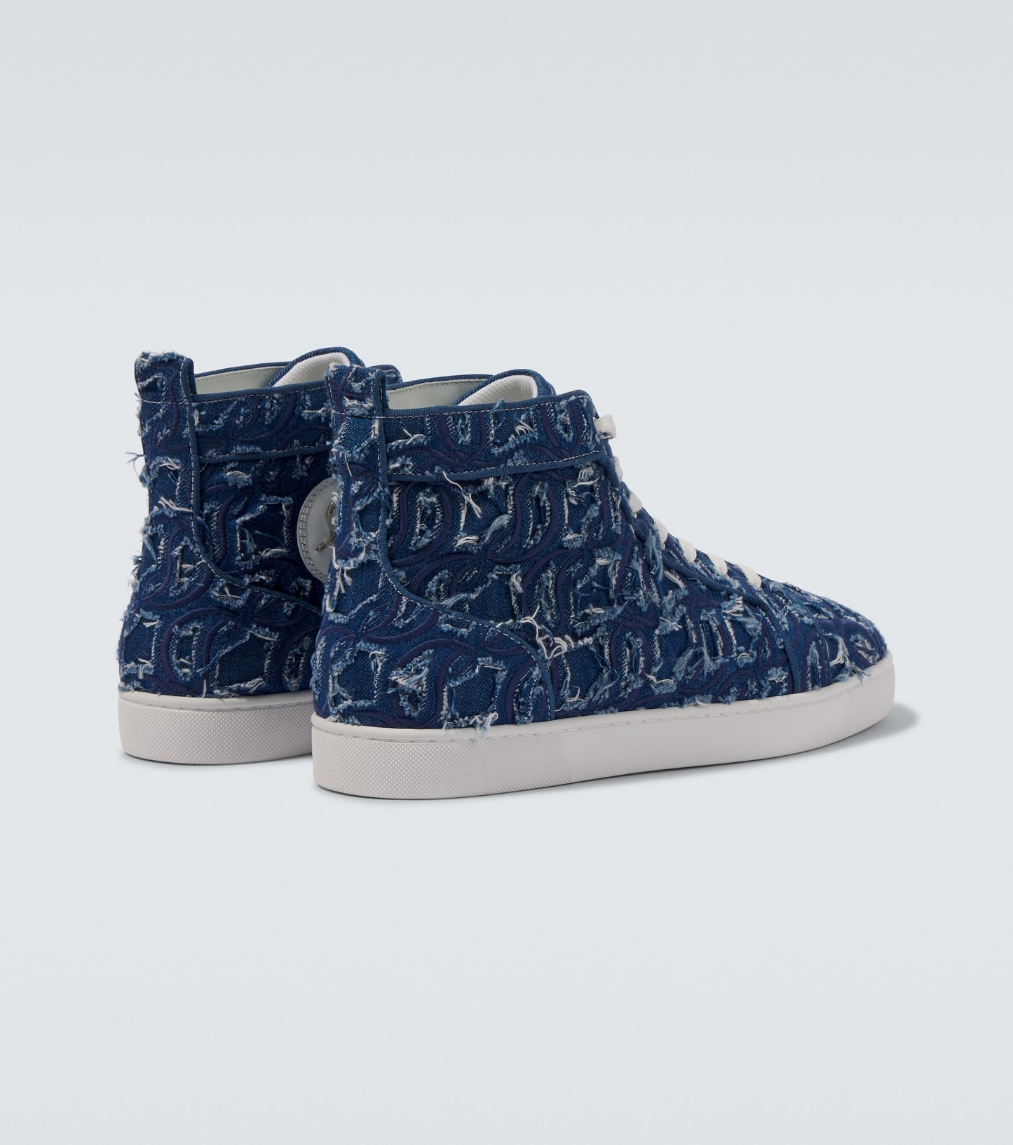 Christian Louboutin Louis denim high-top sneakers