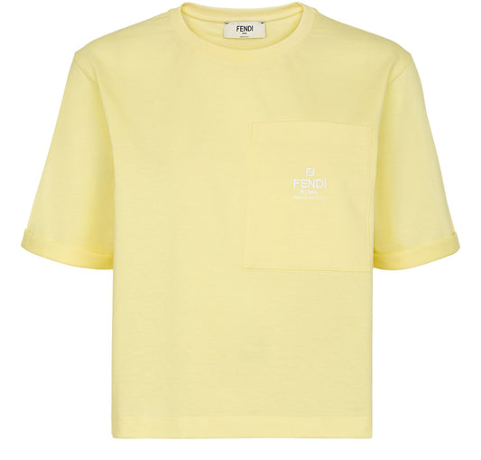 FENDI Short-sleeved slightly cropped T-shirt