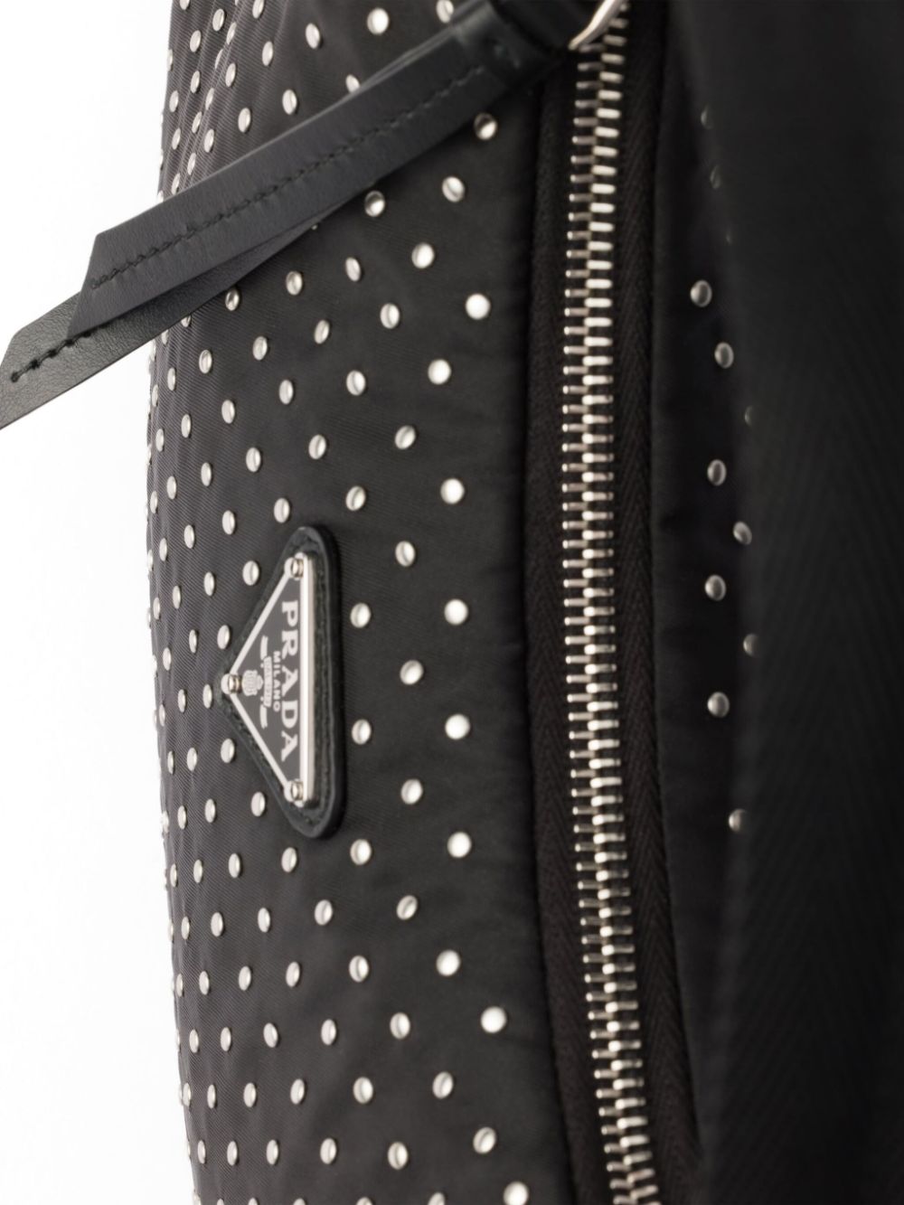 Prada studded Re-Nylon mini shoulder bag