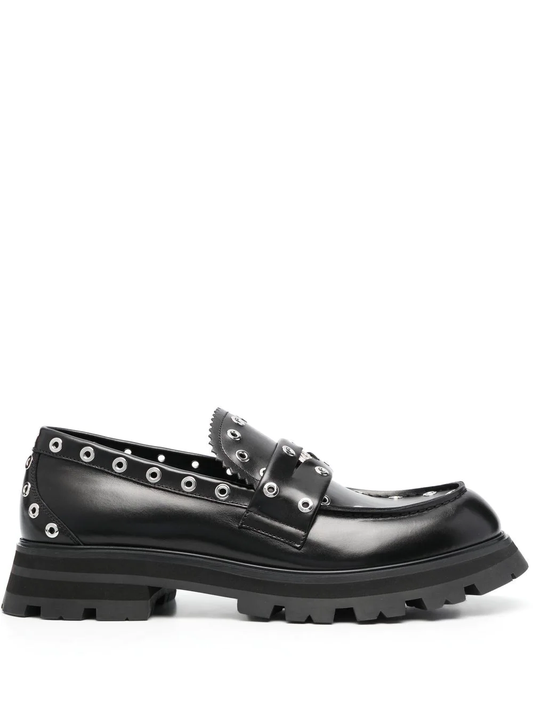 Alexander McQueen eyelet-embellished chunky loafers