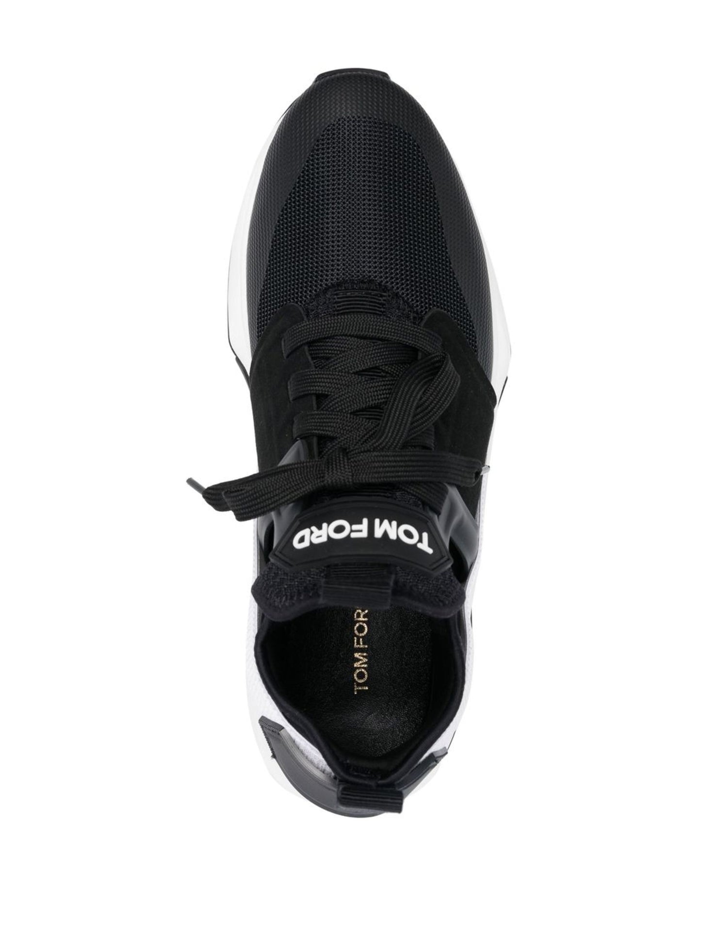 TOM FORD panelled logo-patch sneakers