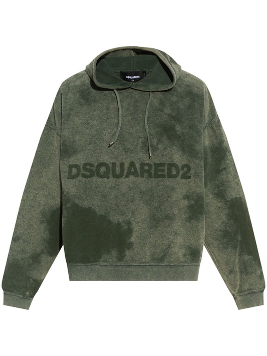 DSQUARED2 logo-jacquard hoodie