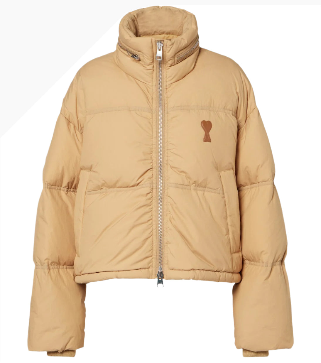 AMI PARIS Ami De Cœur technical canvas down jacket