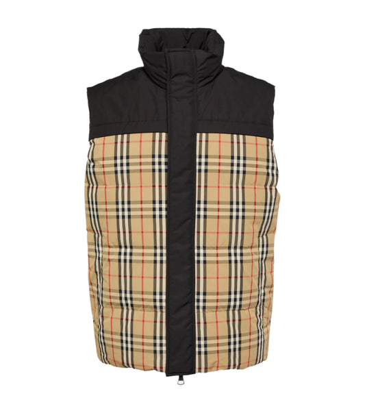 Burberry Check reversible down vest