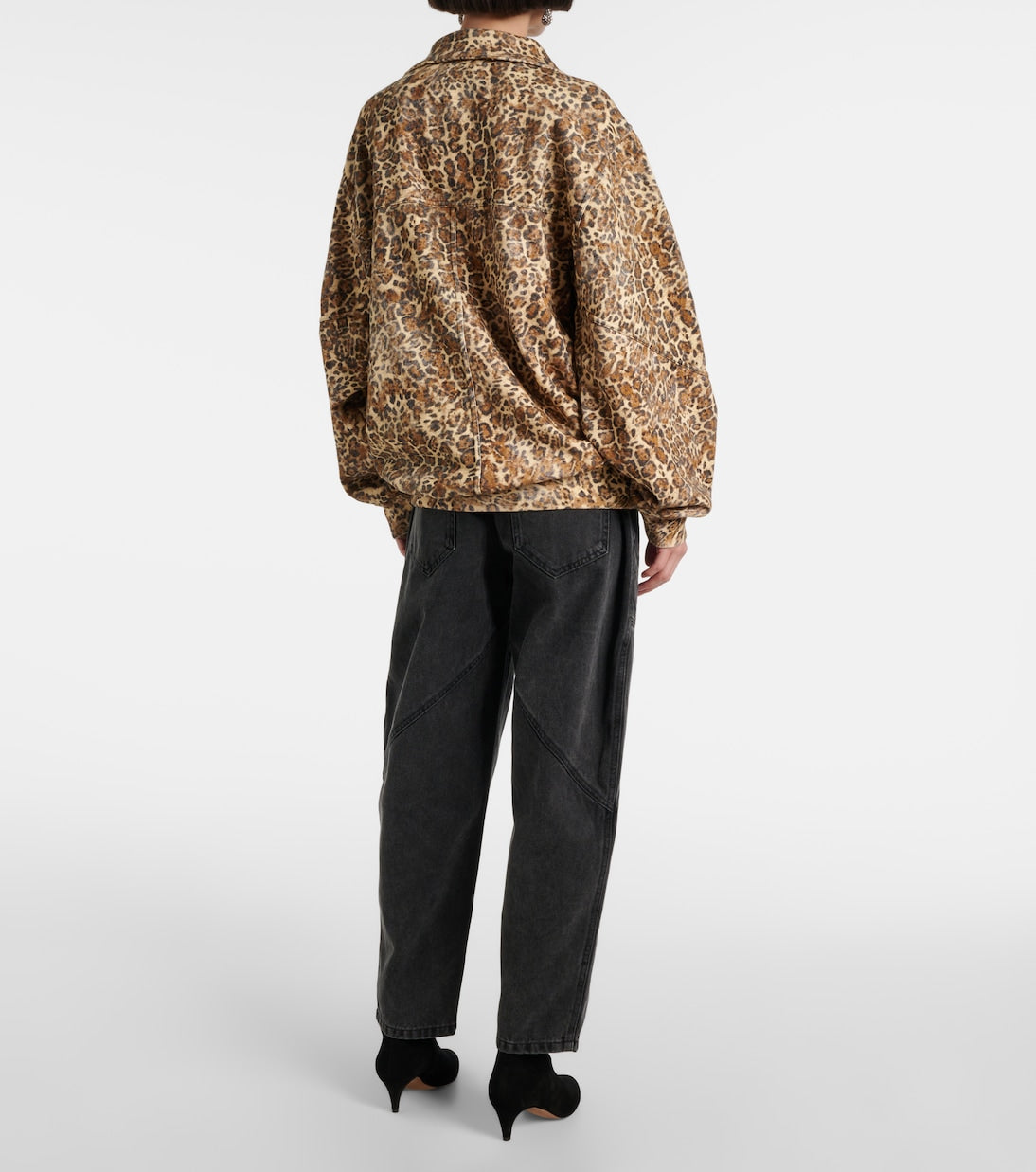 ISABEL MARANT Wilda leopard-print bomber jacket